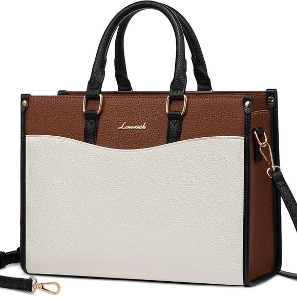 Women’s PU Leather Tote Crossbody Shoulder Bag Handbag Stylish Utility - Picture 1 of 6